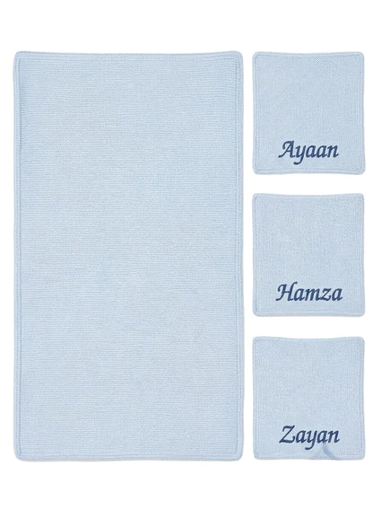 Personalized Deluxe Cotton Cellular Blanket - MANSURI FASHIONS