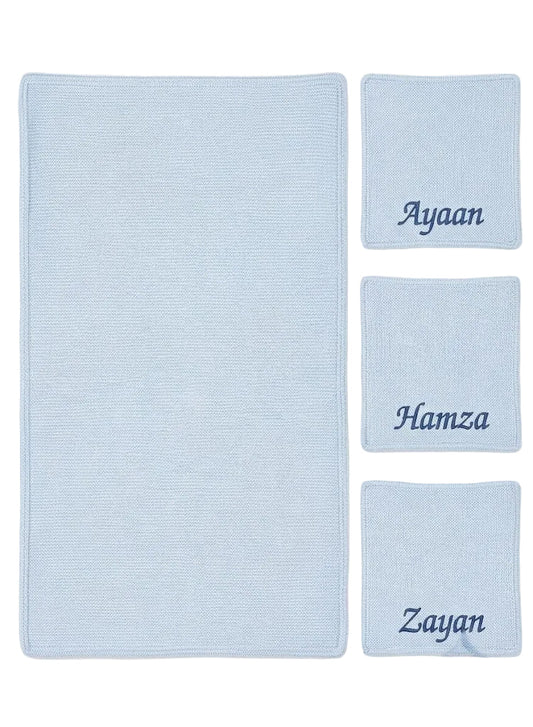 Personalized Deluxe Cotton Cellular Blanket - MANSURI FASHIONS