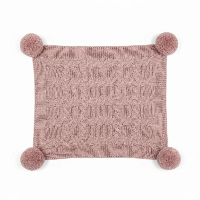 Personalized Infants Acrylic Recycled Cable Knit Wrap