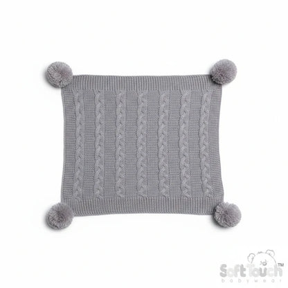 Personalized Infants Acrylic Recycled Cable Knit Wrap