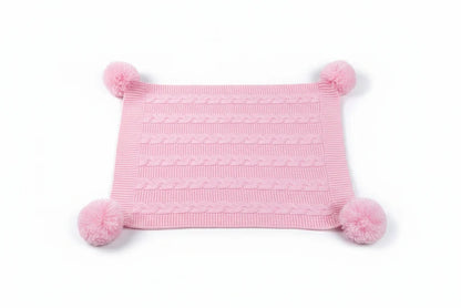 Personalized Infants Acrylic Recycled Cable Knit Wrap