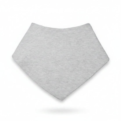 Personalized Plain Bandana Bib - Grey - MANSURI FASHIONS