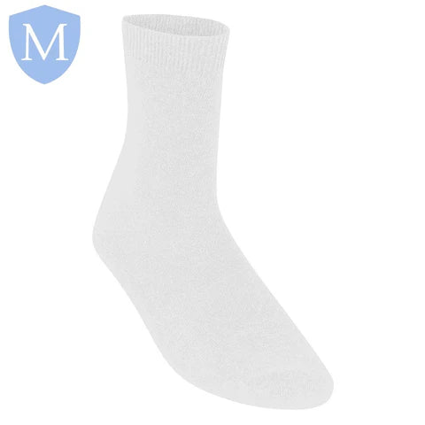 Plain Unisex Cotton Socks (3 Pairs) (POA) (Girls Hosiery) (Boys Hosiery)