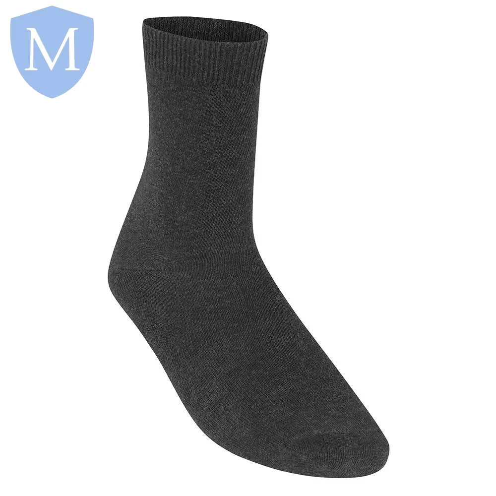 Plain Unisex Cotton Socks (3 Pairs) (POA) (Girls Hosiery) (Boys Hosiery)