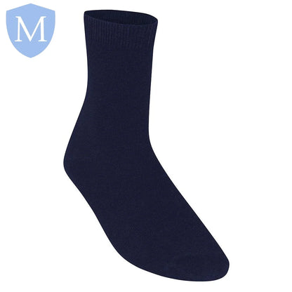 Plain Unisex Cotton Socks (3 Pairs) (POA) (Girls Hosiery) (Boys Hosiery)