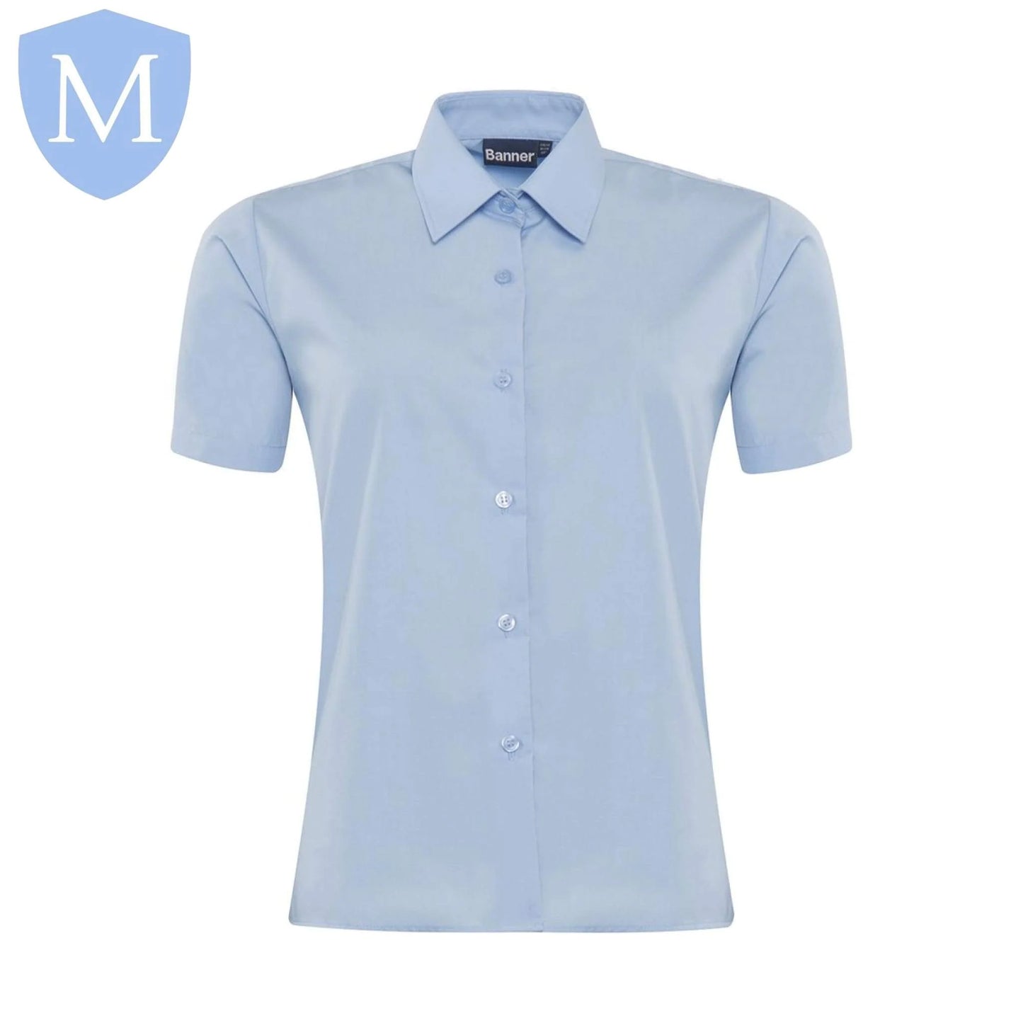 Plain Boys Half Sleeved Shirt - Sky Blue (Single)