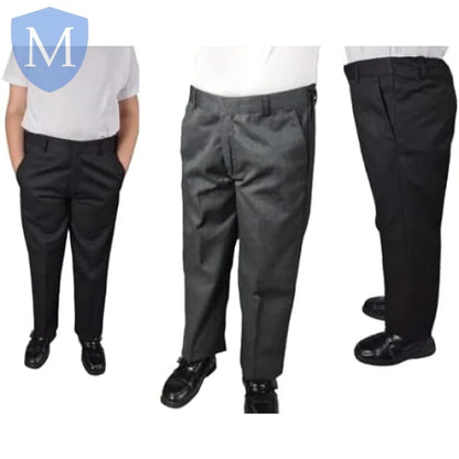 Plain Boys Oversize Trews Trouser Mid-Grey