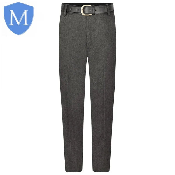 Plain Boys Slim Fit Boys Gab Trouser Mid-Grey