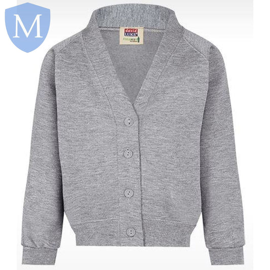 Plain Girls Heavy Duty Sweatshirt Cardigan – Grey | Girls School Cardigan - MANSURI FASHIONS
