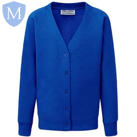 Plain Girls Heavy Duty Sweatshirt Cardigan – Royal Blue | Girls School Cardigan - MANSURI FASHIONS