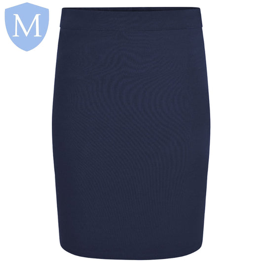 Plain Girls Lycra Skirt – Navy School Skirt - MANSURI FASHIONS