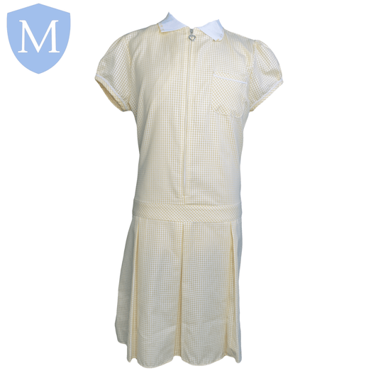 Plain Girls Summer Dress – Yellow (Single Pack) | Girls Summer School Dress - MANSURI FASHIONS