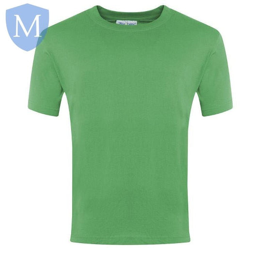 Plain Sports Round Neck T-Shirts - Emerald Green (POA) - MANSURI FASHIONS