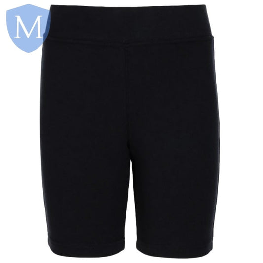 Plain Sportswear Cycle Shorts - Black Mansuri