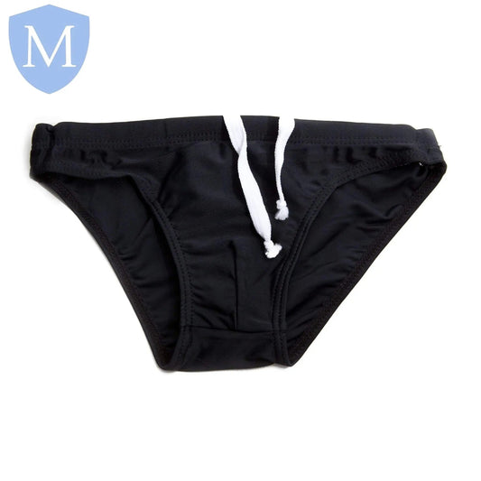 Plain Swimming Trunks (Standard) - Black (Swimwear) - MANSURI FASHIONS