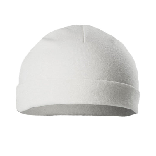 2 PACK PREMATURE WHITE HAT (TINY BABY HAT) - PRH3-W - Kidswholesale.co.uk
