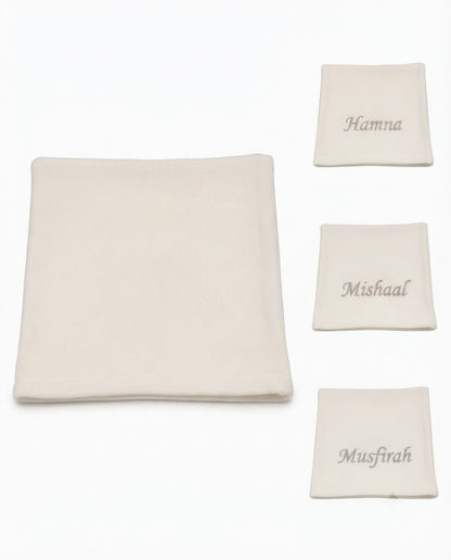 Personalized Baby Cellular Blanket with Embroidery