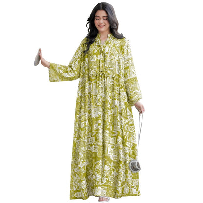 Women's Geometric Patterned Mandarin Collar Casual Resort Dress - MANSURI FASHIONS