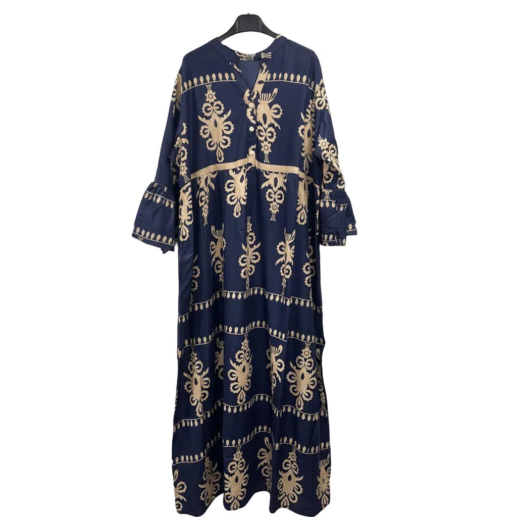 Women's Traditional Motif Print Long Kurti | Elegant Casual Wear - MANSURI FASHIONS